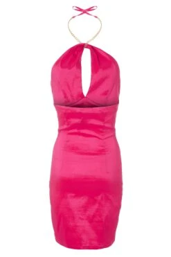 Pink Chain Halterneck Dress -Outlet Clothyne Store 00100031580 ZB