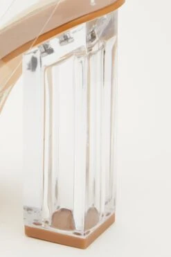 Square Toe Clear Heeled Sandal -Outlet Clothyne Store 00100031836 XS