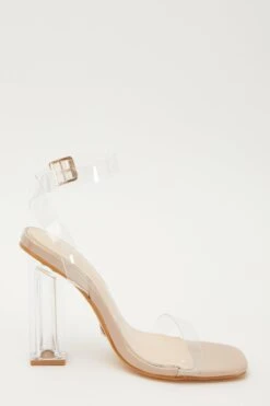 Square Toe Clear Heeled Sandal -Outlet Clothyne Store 00100031836 ZS