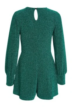 Green Glitter Playsuit -Outlet Clothyne Store 00100032212 ZB