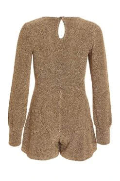 Gold Glitter Playsuit -Outlet Clothyne Store 00100032217 ZB