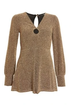 Gold Glitter Playsuit