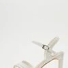 White Cross Strap Heeled Sandals -Outlet Clothyne Store 00100032919 ZM
