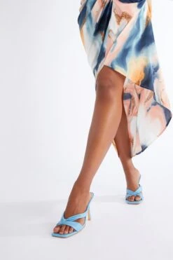 Blue Mule Heeled Sandals -Outlet Clothyne Store 00100032930 XM