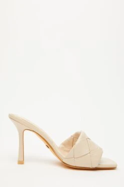 Nude Woven Mule Sandals -Outlet Clothyne Store 00100032968 ZS