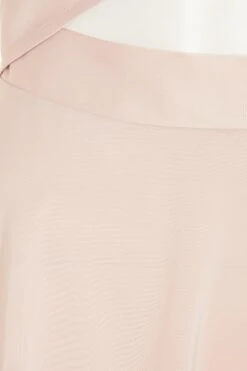 Pink Satin Cut Out Skater Dress -Outlet Clothyne Store 00100033145 ZS