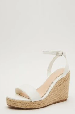 White Woven Wedges -Outlet Clothyne Store 00100033255 XB