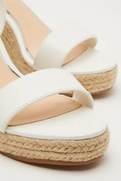White Woven Wedges -Outlet Clothyne Store 00100033255 ZB