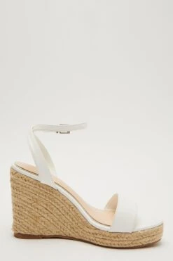 White Woven Wedges -Outlet Clothyne Store 00100033255 ZS