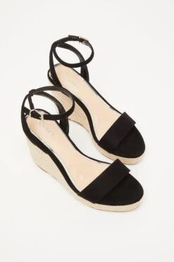 Black Woven Wedges -Outlet Clothyne Store 00100033297 XS