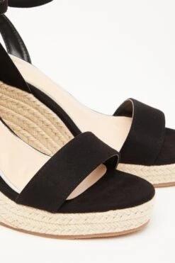 Black Woven Wedges -Outlet Clothyne Store 00100033297 ZB