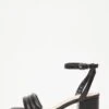 Wide Fit Black Block Heeled Sandals 2 Wide Fit Black Block Heeled Sandals -Outlet Clothyne Store 00100033310 ZM