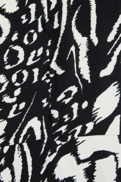 Black Animal Print Mini Dress -Outlet Clothyne Store 00100035021 ZS