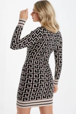 Stone Geometric Mini Jumper Dress -Outlet Clothyne Store 00100035238 XB