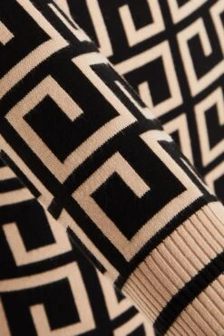 Stone Geometric Mini Jumper Dress -Outlet Clothyne Store 00100035238 ZS