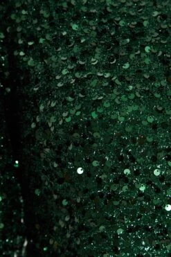 Bottle Green Sequin One Shoulder Mini Dress -Outlet Clothyne Store 00100035761 ZS
