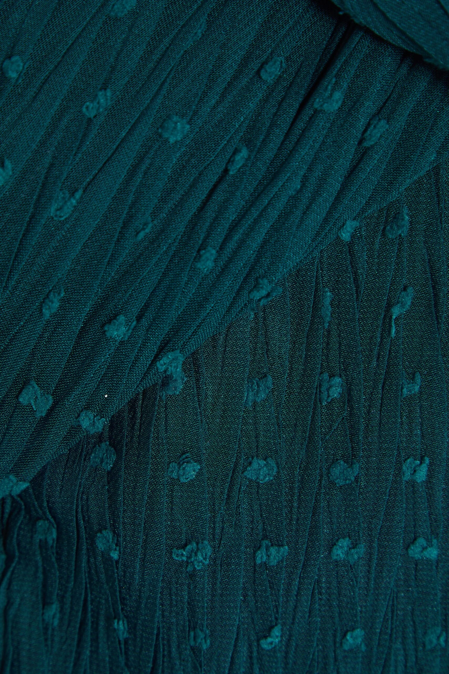 Teal Chiffon Crinkle Halter Neck Midi Dress 8 Teal Chiffon Crinkle Halter Neck Midi Dress - Image 6