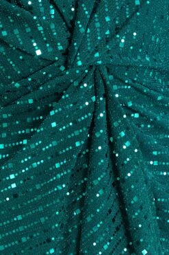 Teal Sequin Batwing Top -Outlet Clothyne Store 00100035804 ZS