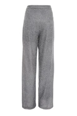Silver Glitter Palazzo Trousers -Outlet Clothyne Store 00100035844 ZB