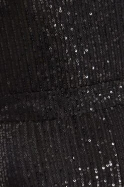 Black Sequin Cowl Neck Palazzo Jumpsuit -Outlet Clothyne Store 00100036009 ZS