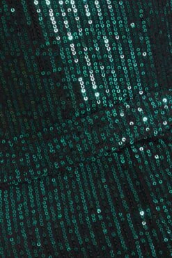 Bottle Green Sequin Cowl Neck Palazzo Jumpsuit -Outlet Clothyne Store 00100036010 ZS