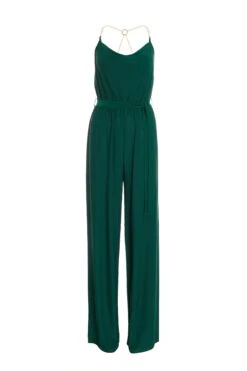 Green Cowl Neck Palazzo Jumpsuit
