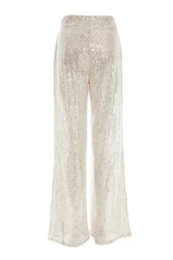 Champagne Sequin Palazzo Trousers -Outlet Clothyne Store 00100036145 ZB