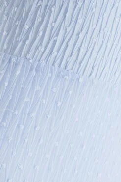 Light Blue Chiffon Crinkle Midi Dress -Outlet Clothyne Store 00100036159 ZS