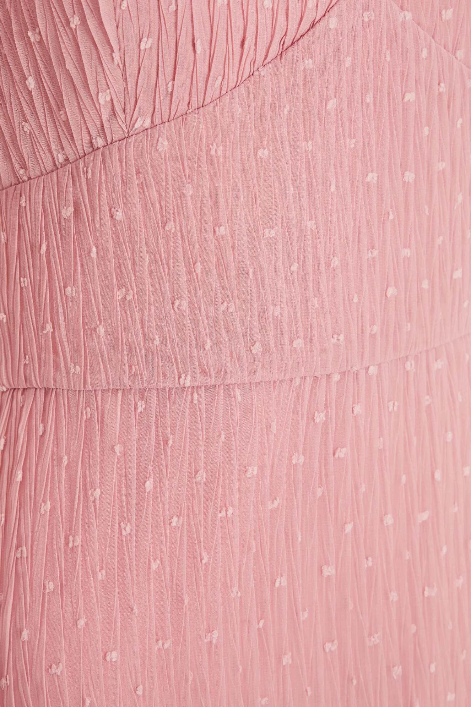Pink Chiffon Crinkle Midi Dress 8 Pink Chiffon Crinkle Midi Dress - Image 6
