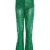 Green Sequin Palazzo Trousers -Outlet Clothyne Store 00100036166 ZM