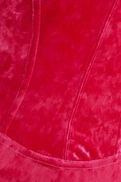 Pink Velvet Bodycon Mini Dress -Outlet Clothyne Store 00100036173 ZS