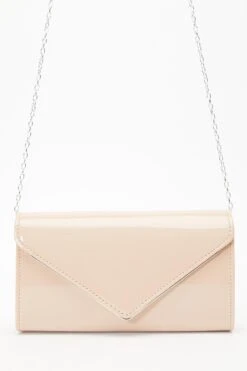 Nude Envelope Clutch Bag
