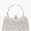 Silver Diamante Jewel Box Bag -Outlet Clothyne Store 00100036234 ZM