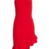 Red One Shoulder Bow Midi Dress -Outlet Clothyne Store 00100036286 ZM
