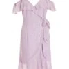 Lilac Chiffon Foil Midi Dress 2 Lilac Chiffon Foil Midi Dress -Outlet Clothyne Store 00100036461 ZM