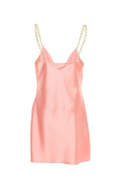 Pink Satin Slip Mini Dress -Outlet Clothyne Store 00100036491 ZB