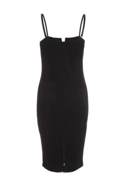 Black Bow Bodycon Midi Dress -Outlet Clothyne Store 00100036503 ZB