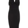 Black Bow Bodycon Midi Dress -Outlet Clothyne Store 00100036503 ZM
