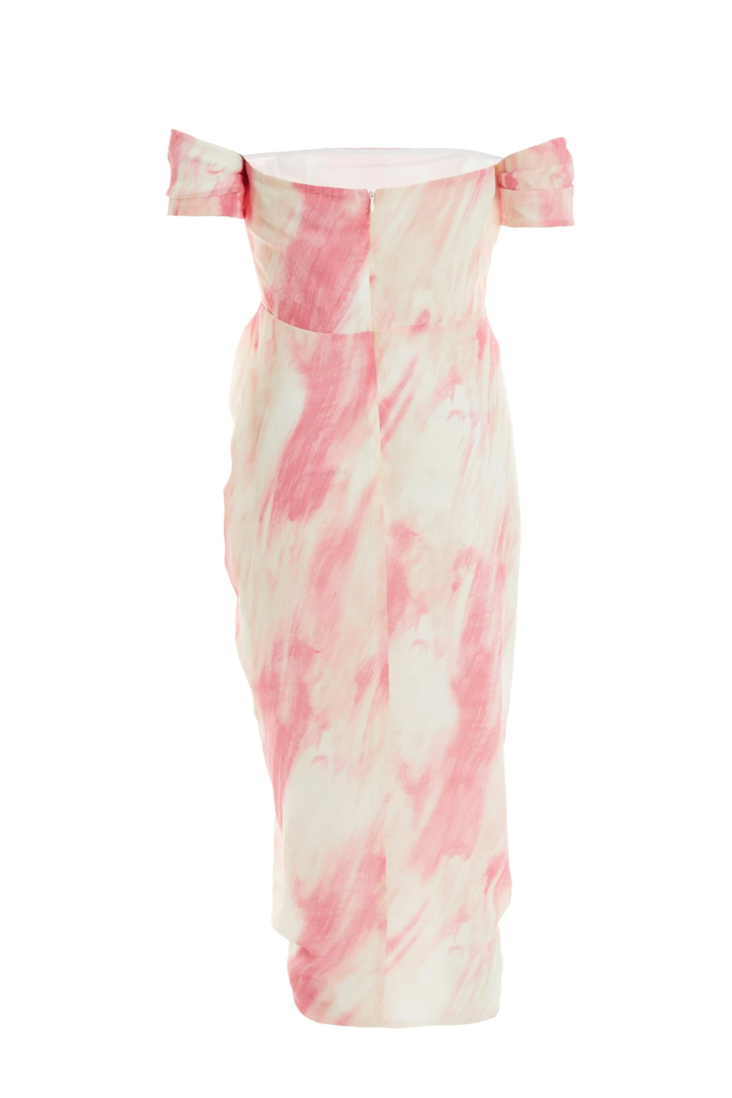 Pink Brush Stroke Midi Dress 7 Pink Brush Stroke Midi Dress - Image 5
