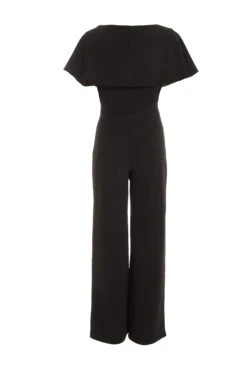 Black Angel Sleeve Palazzo Jumpsuit -Outlet Clothyne Store 00100036620 ZB