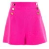 Pink Button Tailored Shorts -Outlet Clothyne Store 00100036667 ZM