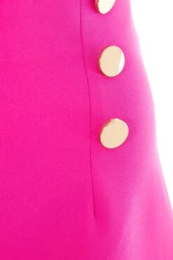 Pink Button Tailored Shorts -Outlet Clothyne Store 00100036667 ZS