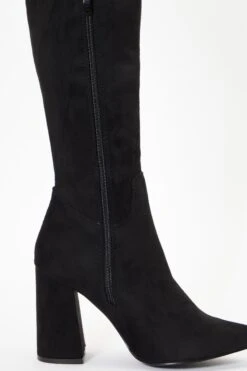 Wide Fit Black Over The Knee Heeled Boots -Outlet Clothyne Store 00100036784 ZB