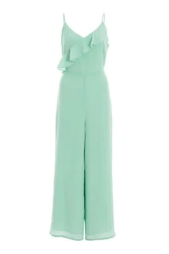 Mint Chiffon Frill Jumpsuit