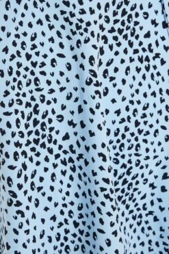 Blue Animal Print Skater Dress -Outlet Clothyne Store 00100036863 ZS