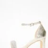 Gold Foil Diamante Heeled Sandals -Outlet Clothyne Store 00100036973 ZM
