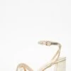Gold Foil Diamante Block Heeled Sandals -Outlet Clothyne Store 00100036975 ZM