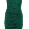 Green Bandeau Ruched Mini Dress -Outlet Clothyne Store 00100036983 ZM