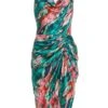 Petite Multicoloured Brush Stroke Midi Dress 2 Petite Multicoloured Brush Stroke Midi Dress -Outlet Clothyne Store 00100037109 ZM