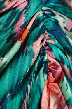 Petite Multicoloured Brush Stroke Midi Dress 13 Petite Multicoloured Brush Stroke Midi Dress -Outlet Clothyne Store 00100037109 ZS